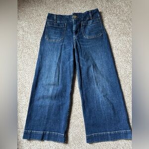 Colette Crop Wide-Leg Jeans by Maeve